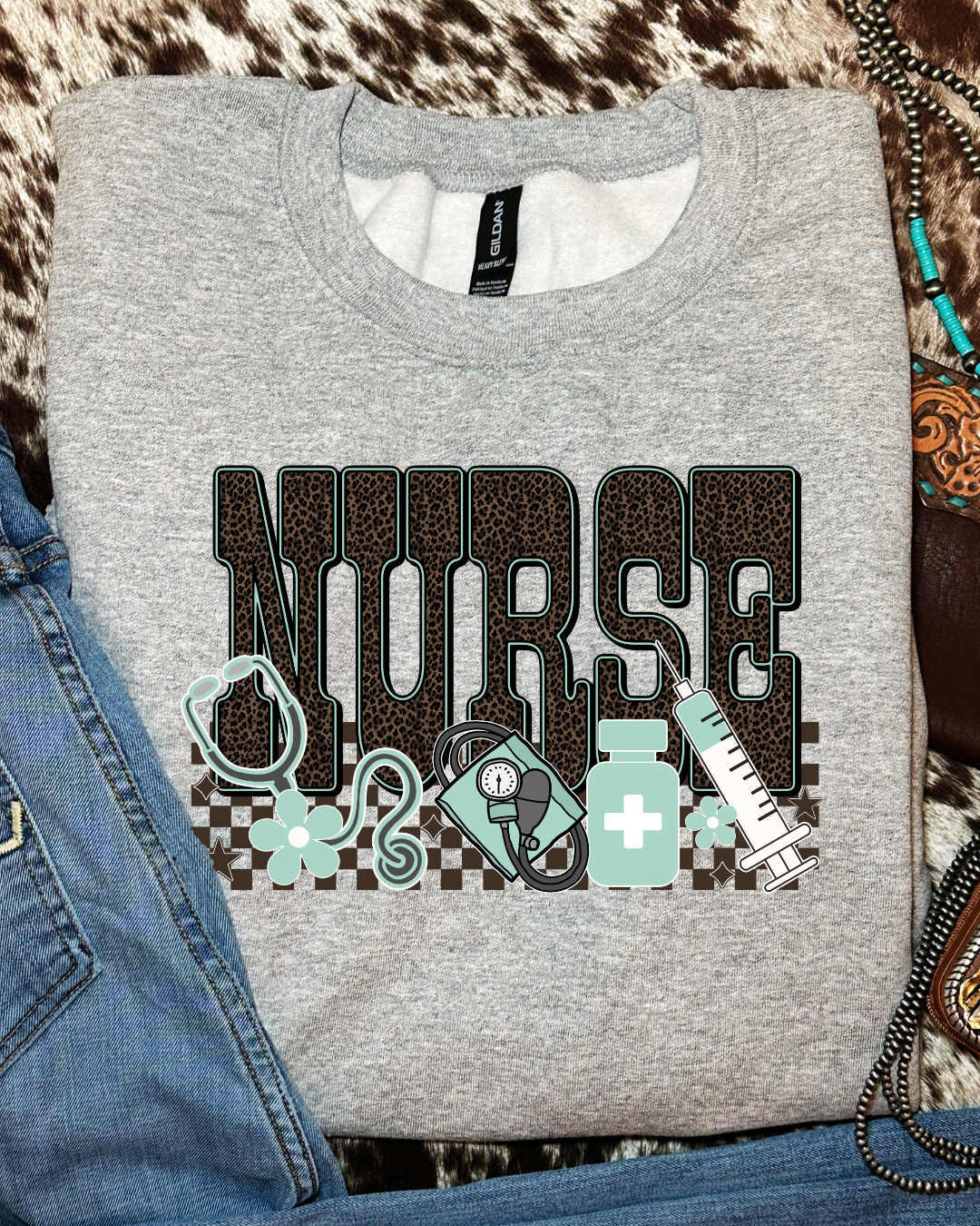 Leapord Print Nurse