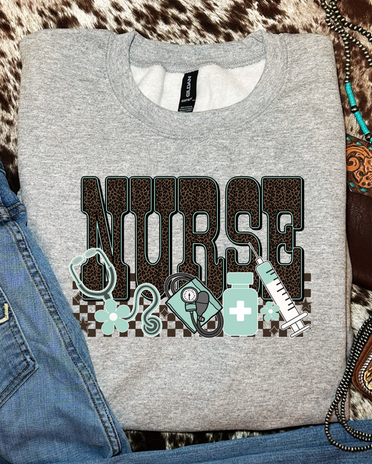 Leapord Print Nurse