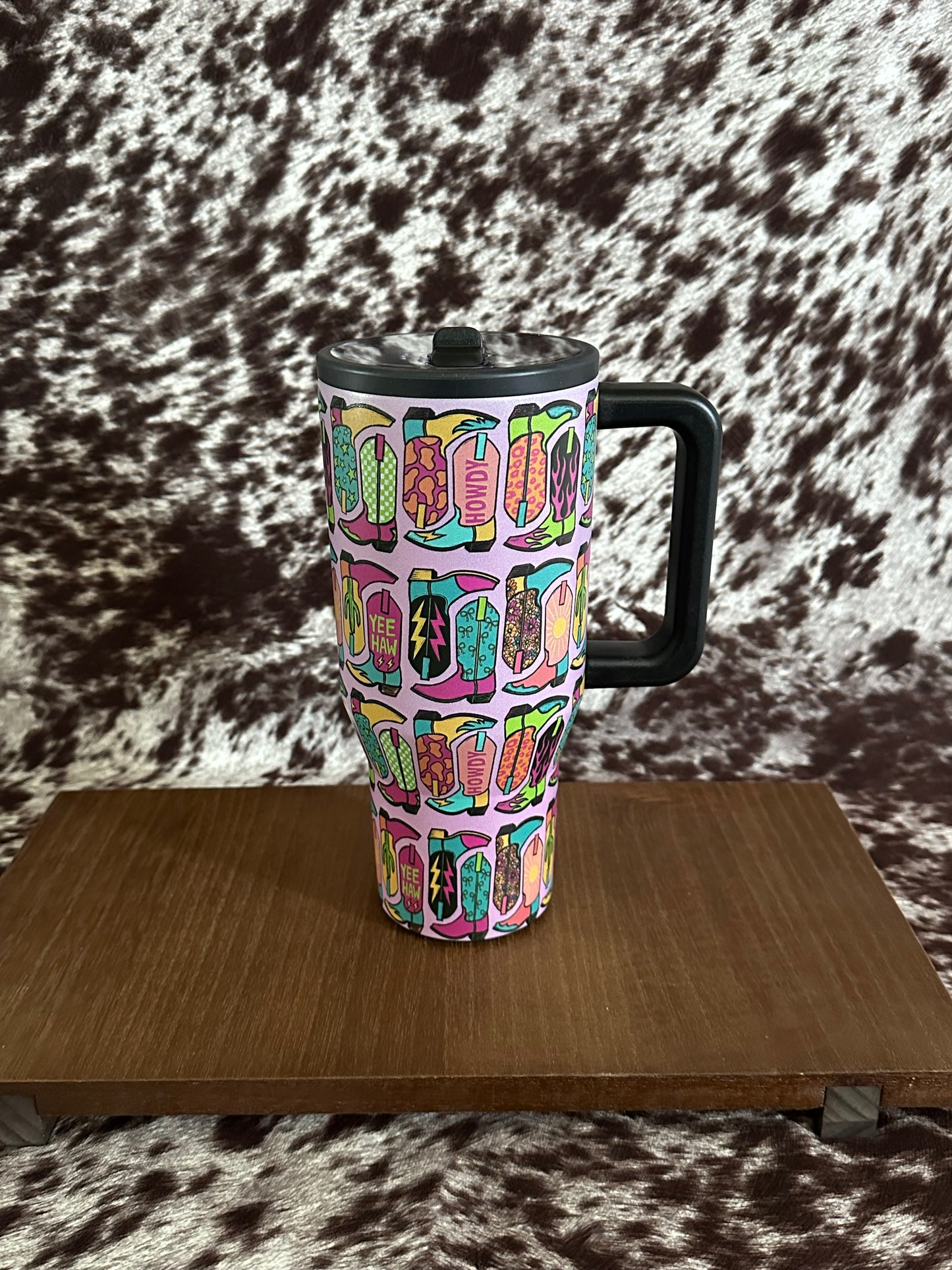 Vibrant Boot Tumbler