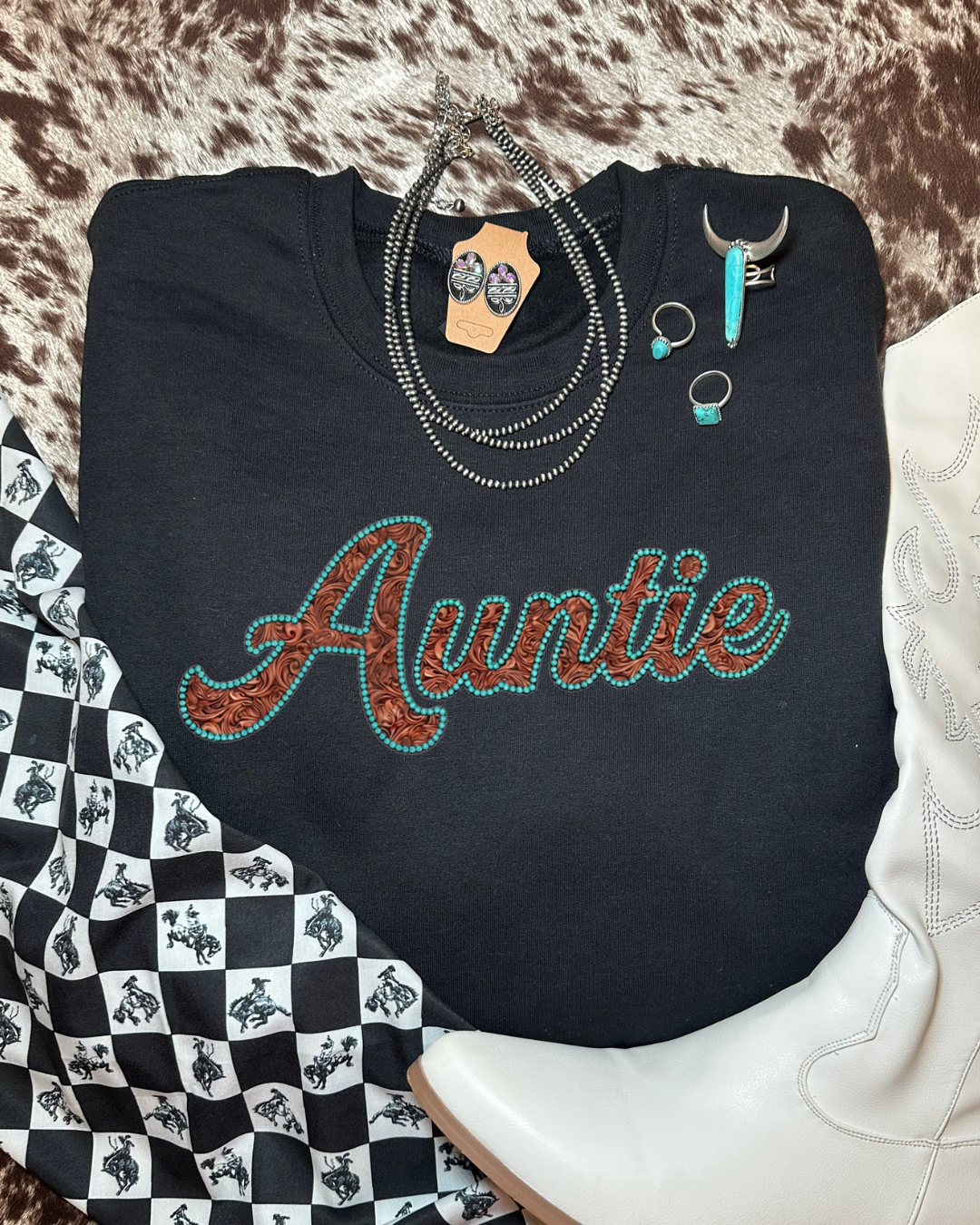 Tooled Leather Auntie